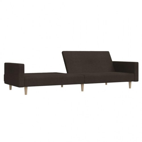 2-personers sovesofa stof mørkebrun