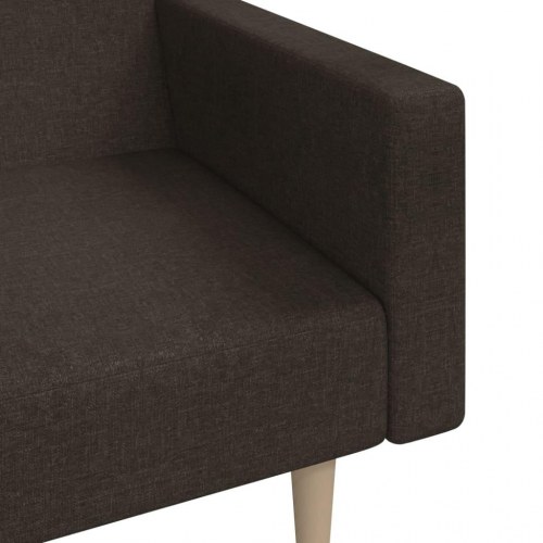 2-personers sovesofa stof mørkebrun