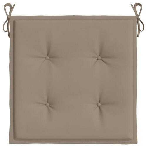 Hynder til havestol 6 stk. 40x40x3 cm oxfordstof gråbrun