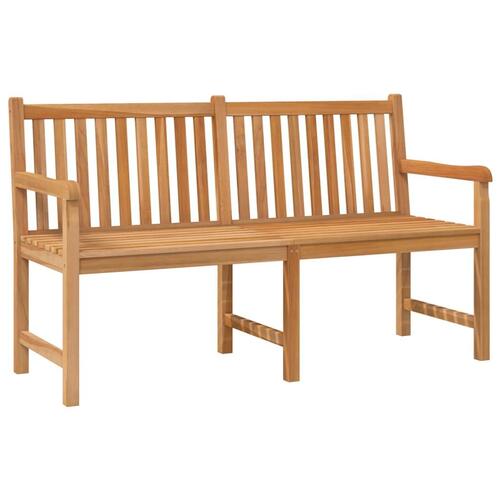 Havebænk 150 cm massivt teaktræ