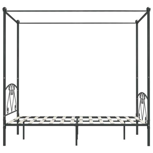 Sengestel til himmelseng 160 x 200 cm metal grå