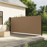 Sammenrullelig sidemarkise 160x500 cm gråbrun