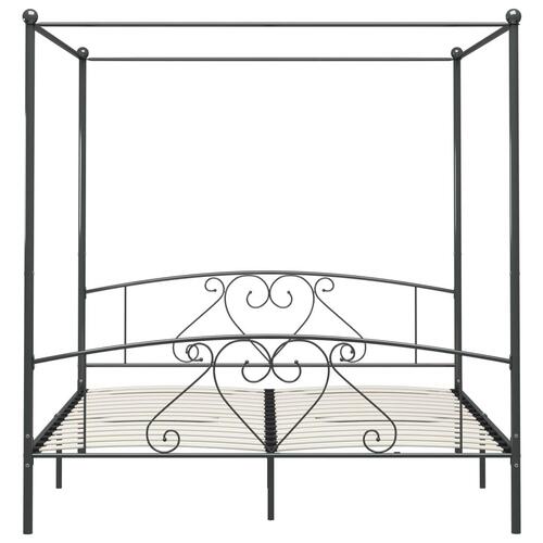 Sengestel til himmelseng 180 x 200 cm metal grå