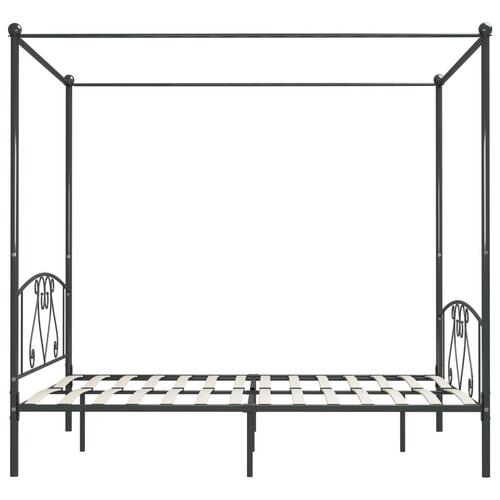 Sengestel til himmelseng 180 x 200 cm metal grå