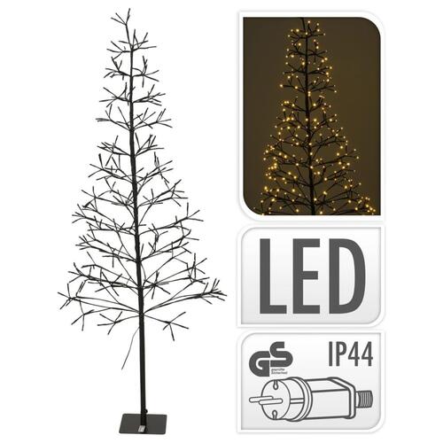 Ambiance juletræ med 280 LED'er 150 cm