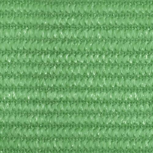 Solsejl 2x2 m 160 g/m² HDPE lysegrøn