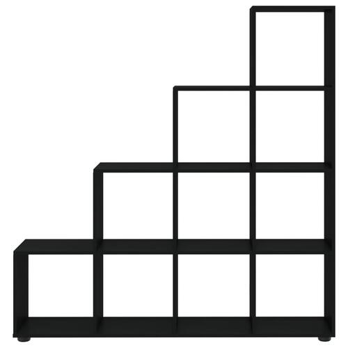 Trappereol 142 cm konstrueret træ sort