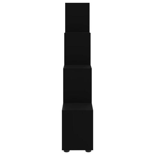 Trappereol 142 cm konstrueret træ sort