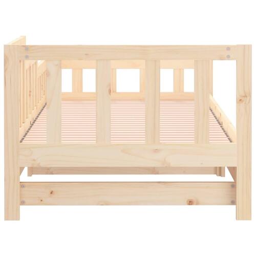 Daybed med udtræk 2x(90x190) cm massivt fyrretræ