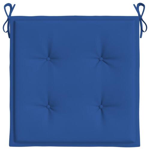 Hynder til havestol 2 stk. 40x40x3 cm oxfordstof kongeblå