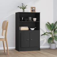 Skænk 60x35,5x103,5 cm konstrueret træ sort