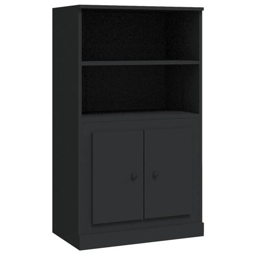 Skænk 60x35,5x103,5 cm konstrueret træ sort
