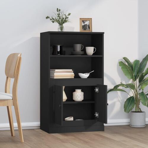 Skænk 60x35,5x103,5 cm konstrueret træ sort