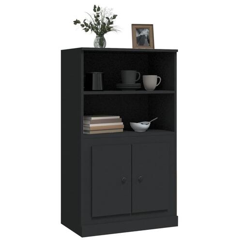 Skænk 60x35,5x103,5 cm konstrueret træ sort
