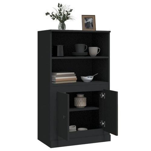 Skænk 60x35,5x103,5 cm konstrueret træ sort