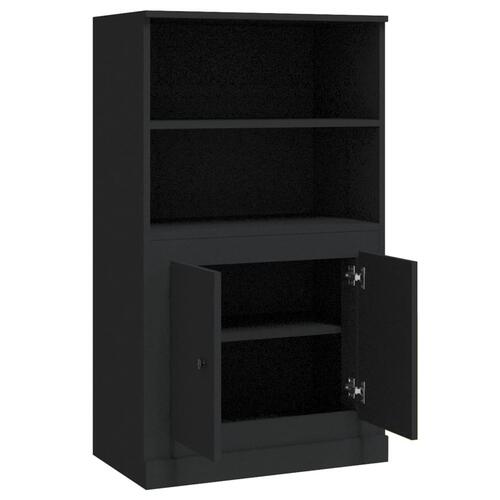 Skænk 60x35,5x103,5 cm konstrueret træ sort