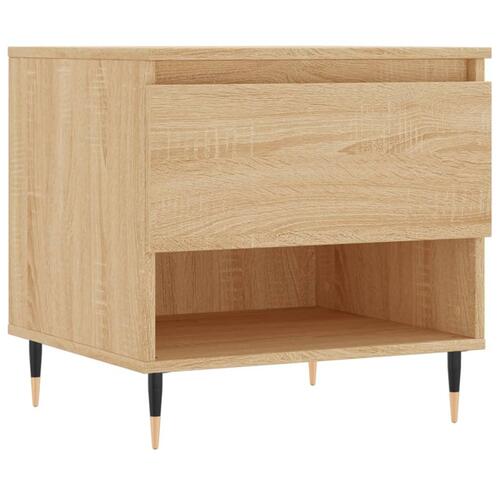 Sofabord 50x46x50 cm konstrueret træ sonoma-eg
