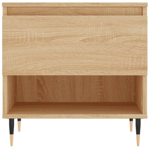 Sofabord 50x46x50 cm konstrueret træ sonoma-eg