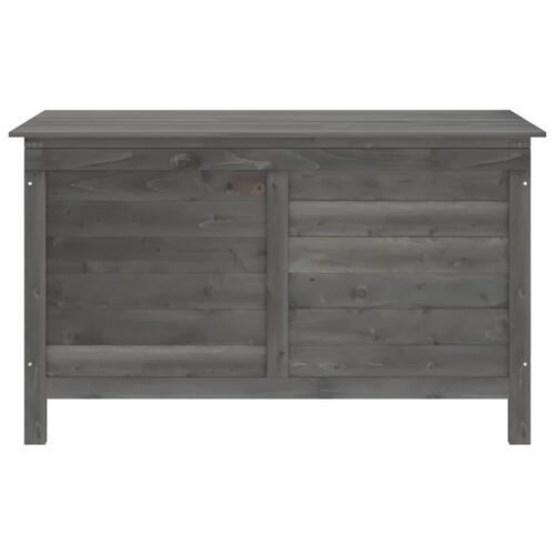 Udendørs opbevaringsboks 99x49,5x58,5 cm massivt gran antracit