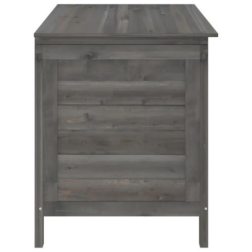 Udendørs opbevaringsboks 99x49,5x58,5 cm massivt gran antracit