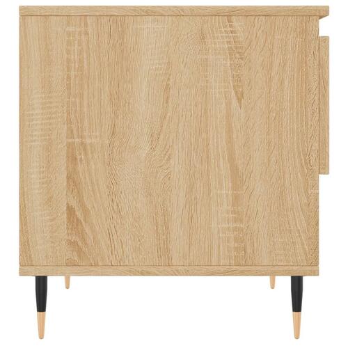 Sofabord 50x46x50 cm konstrueret træ sonoma-eg