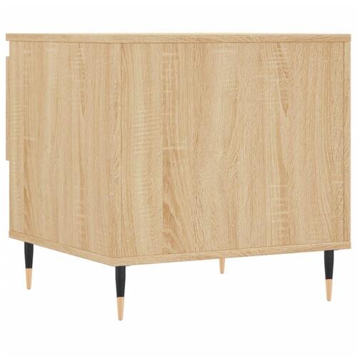 Sofabord 50x46x50 cm konstrueret træ sonoma-eg