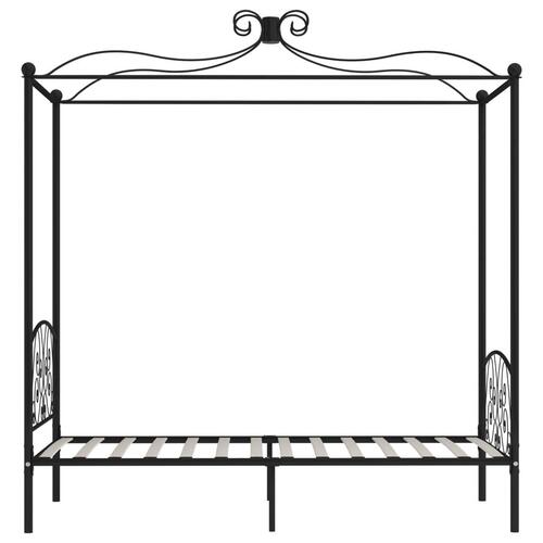Sengestel til himmelseng 90 x 200 cm metal sort