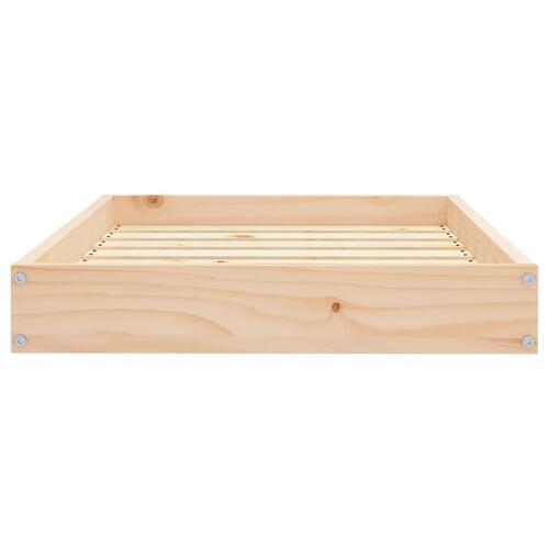 Hundeseng 71,5x54x9 cm massivt fyrretræ
