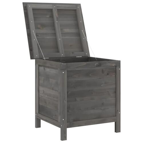 Udendørs opbevaringsboks 50x49x56,5 cm massivt grantræ antracit