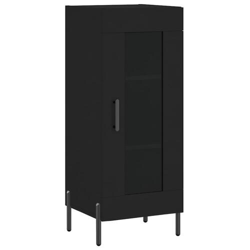 Skab 34,5x34x180 cm konstrueret træ sort