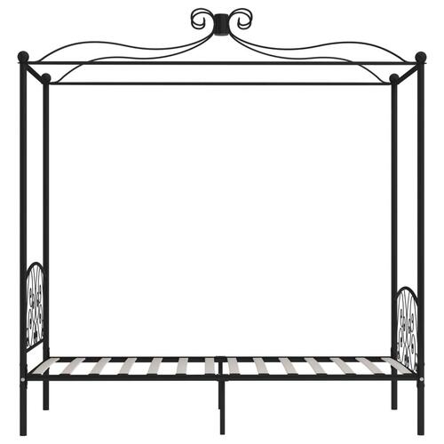 Sengestel til himmelseng 100 x 200 cm metal sort