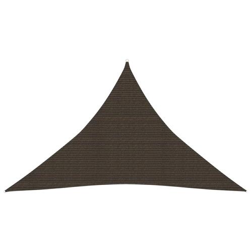 Solsejl 4x4x5,8 m 160 g/m² HDPE brun
