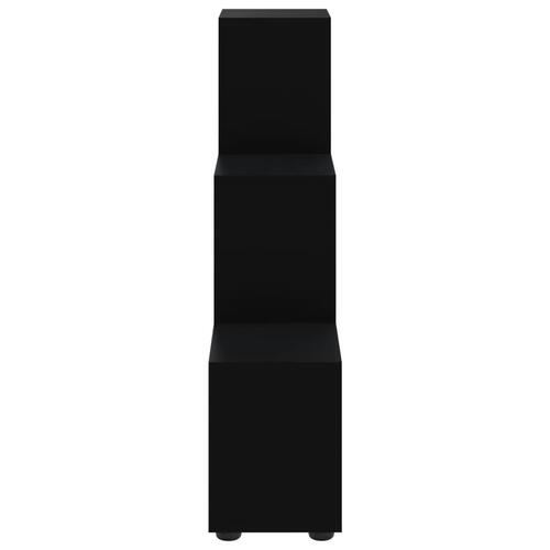 Trappereol 107 cm konstrueret træ sort