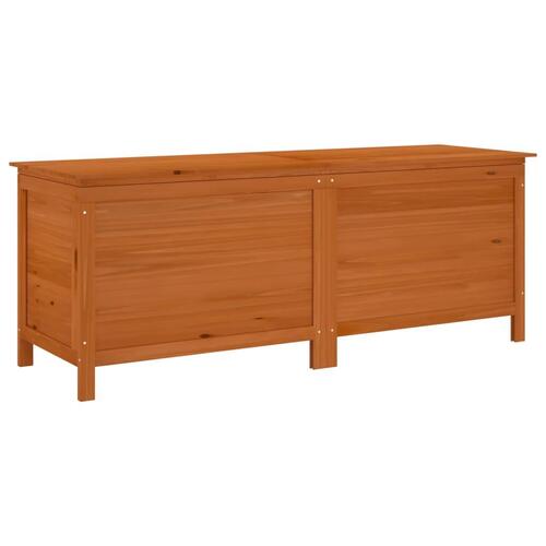 Opbevaringsboks til haven 150x50x56,5 cm massivt grantræ brun