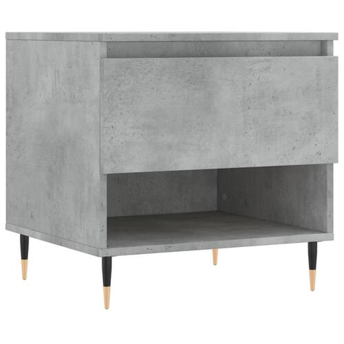 Sofabord 50x46x50 cm konstrueret træ betongrå