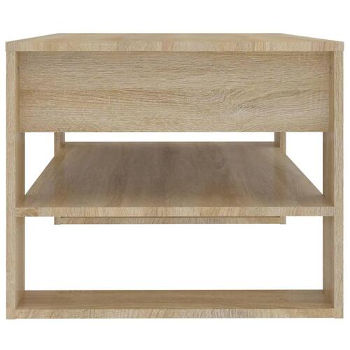 Sofabord 102x55x45 cm konstrueret træ sonoma-eg