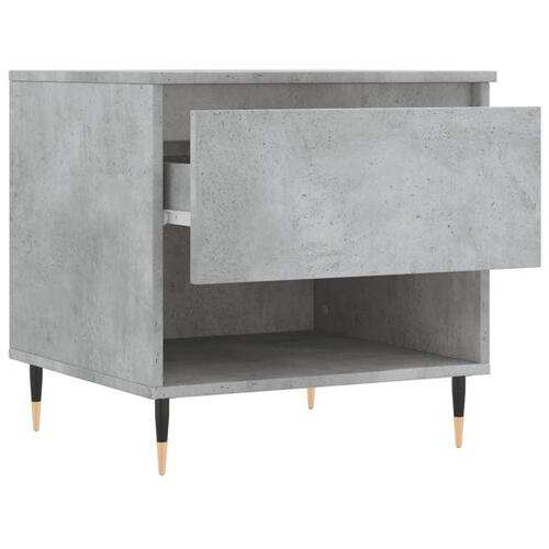 Sofabord 50x46x50 cm konstrueret træ betongrå