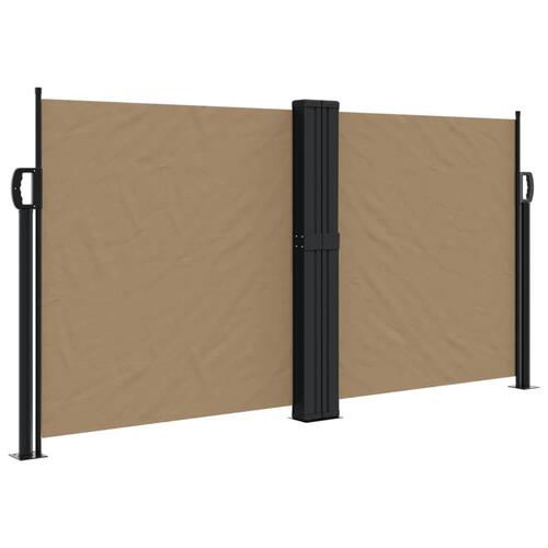Sammenrullelig sidemarkise 120 x 600 cm gråbrun