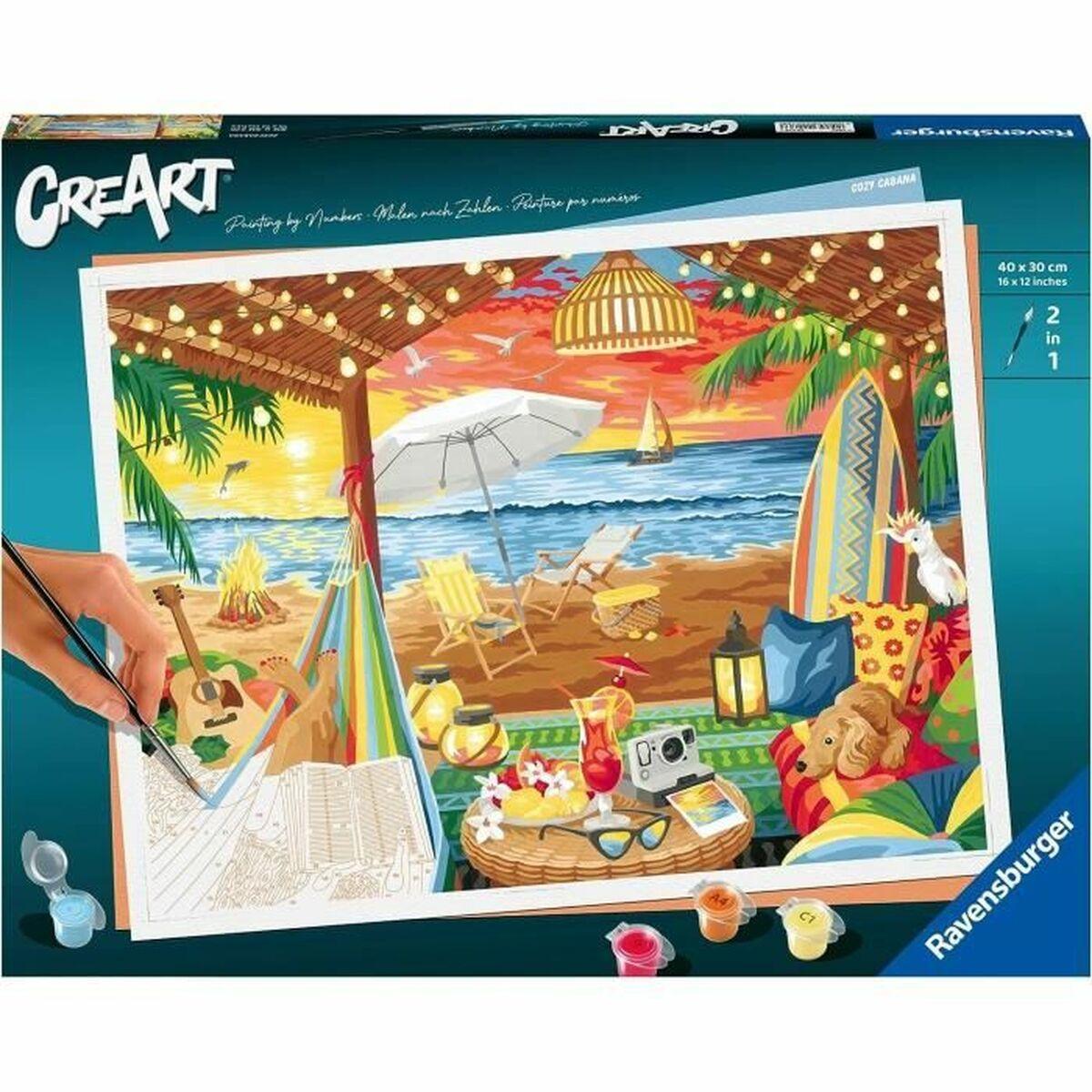 Håndværksspil Ravensburger Cozy Cabana Pap