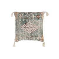 Pude Fez Blå 45 x 10 x 45 cm Frynse