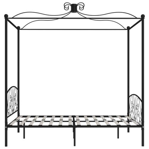 Sengestel til himmelseng 180 x 200 cm metal sort
