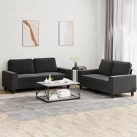 2 personers sofa stof sort
