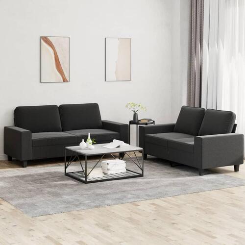2 personers sofa stof sort