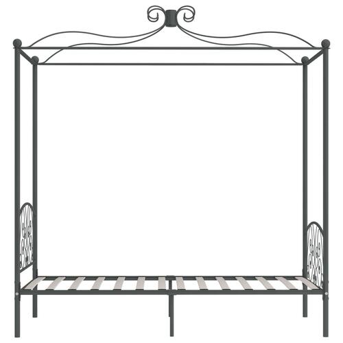 Sengestel til himmelseng 100 x 200 cm metal grå