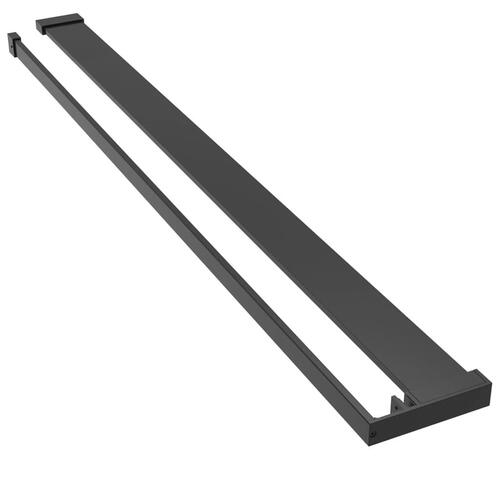 Brusehylde til brusevæg 115 cm aluminium sort
