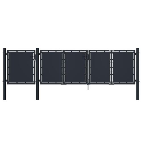 Havelåge 4x1,25 m metal antracitgrå