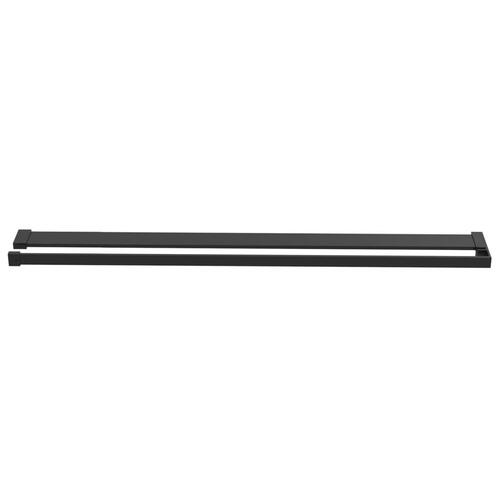 Brusehylde til brusevæg 115 cm aluminium sort