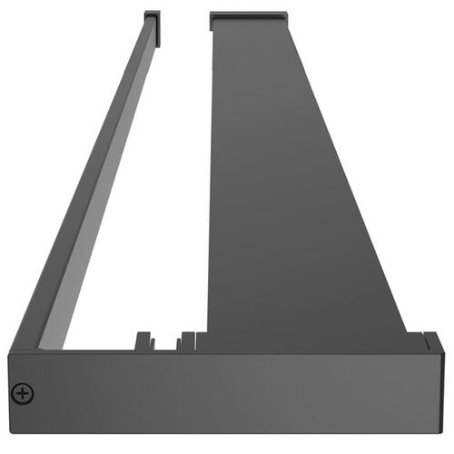 Brusehylde til brusevæg 115 cm aluminium sort