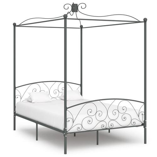 Sengestel til himmelseng 120 x 200 cm metal grå