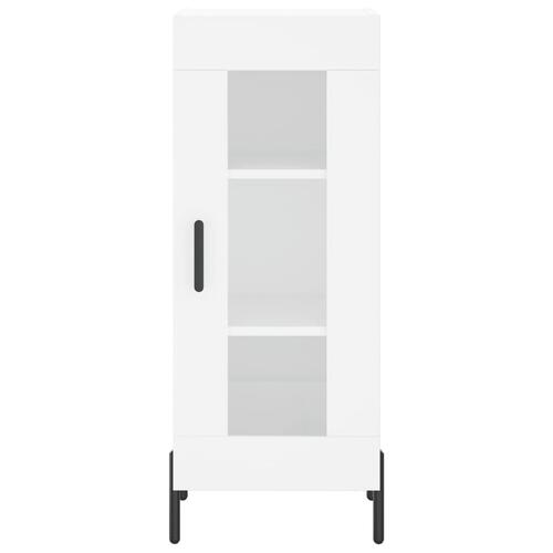 Skab 34,5x34x180 cm konstrueret træ hvid